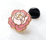 Пин металлический Пионовидная роза